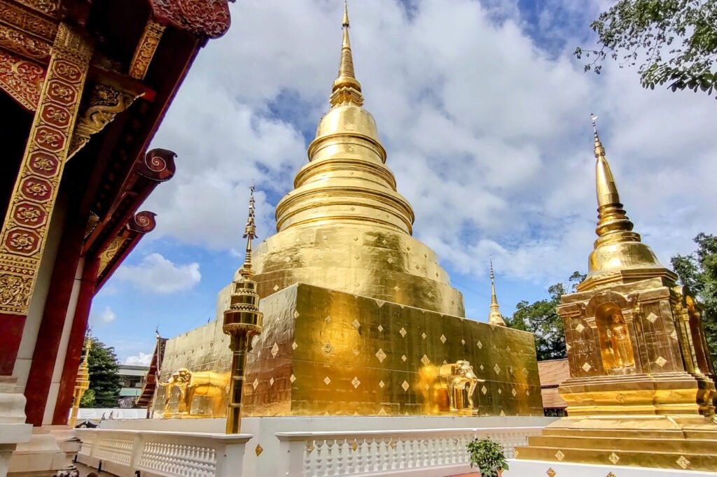 Beautiful gold temple in Southeast Asia