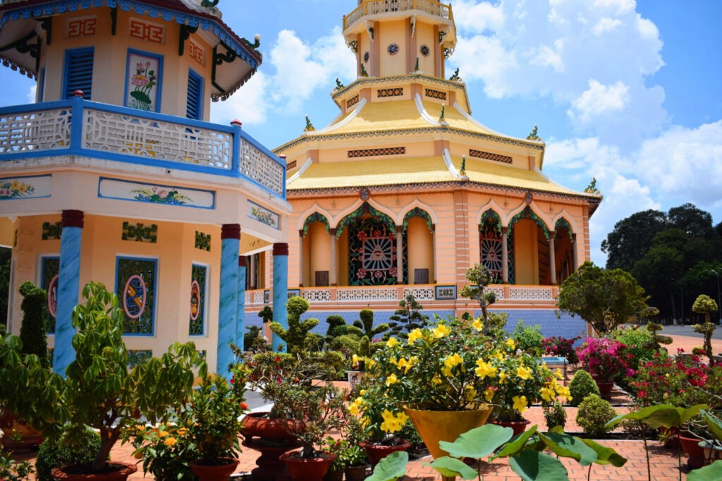 Beautiful temple on a tour in Southeast Asia